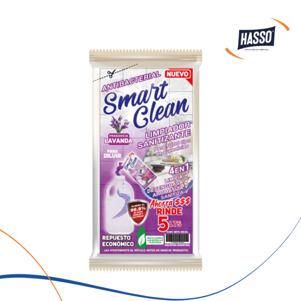 SMART CLEAN ANTIBACTERIAL RINDE 5 Lts. - LAVANDA