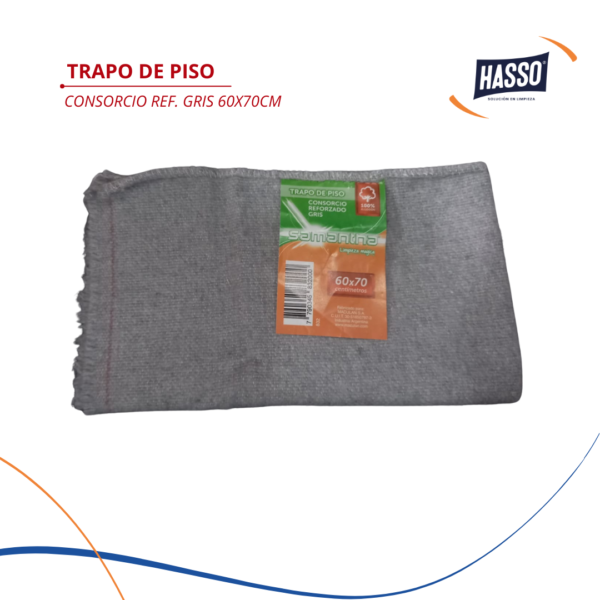 SAMANTHA TRAPO DE PISO CONSORCIO REF. GRIS 60X70CM