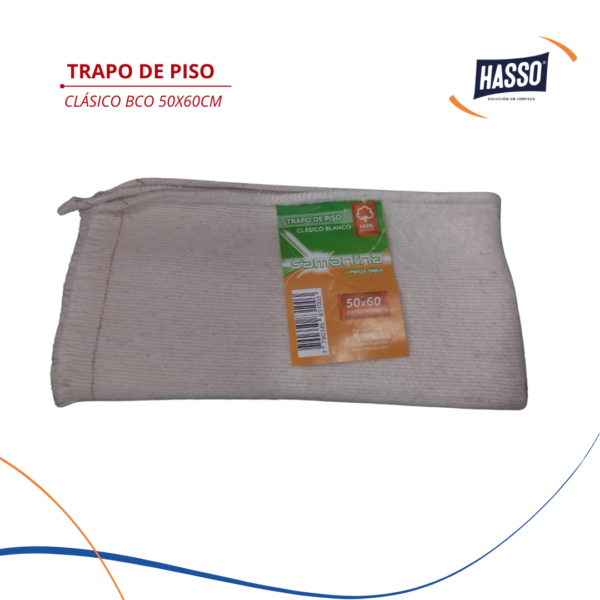 SAMANTHA TRAPO DE PISO BCO 50X60CM