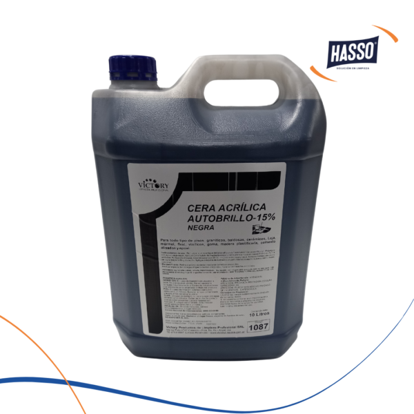 VICTORY CERA ACRILICA AUTOBRILLO NEGRA (15%) 10L